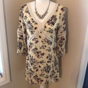 Kori America cut out floral dress